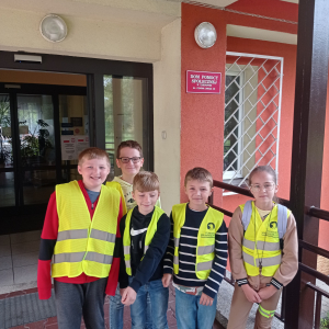 Uczniowie z klasy czwartej w DPS w Tarnowie - Mościcach