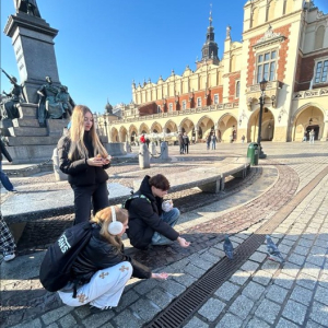 Uczniowie z klasy 3LO na wycieczce w Krakowie