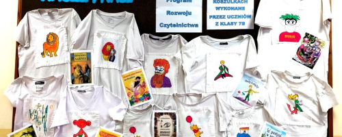 Projekt „Moda na książkę” w wykonaniu uczniów z klasy 7b