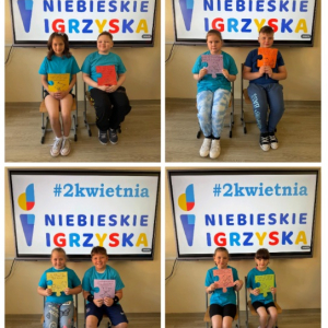 #Niebieskie Igrzyska - Dzieci z klasy drugiej podczas zajęć o tolerancji