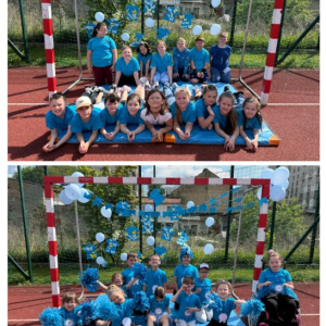 #Niebieskie Igrzyska - Finał akcji w SP25 - kolaż zdjęć