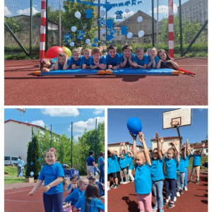 #Niebieskie Igrzyska - Finał akcji w SP25 - kolaż zdjęć