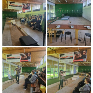 Zajęcia na strzelnicy w ramach zajęć EDB