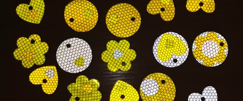 Klasa 8b projektowała odblaski