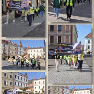 Odblaskowy Marsz - kolaż zdjęć