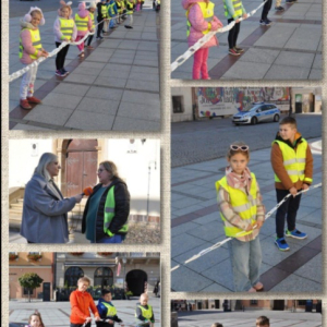 Odblaskowy Marsz - kolaż zdjęć