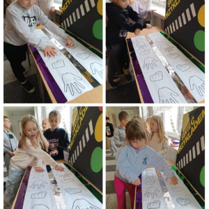 Odblaskowa przerwa w pawilonie B - kolaż zdjęć