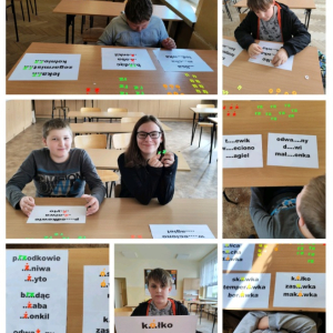 Odblaskowa ortografia - kolaż zdjęć