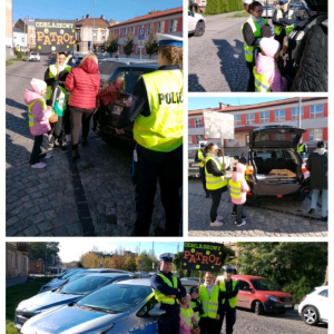 Odblaskowy patrol - kolaż zdjęć