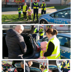 Odblaskowy patrol - kolaż zdjęć