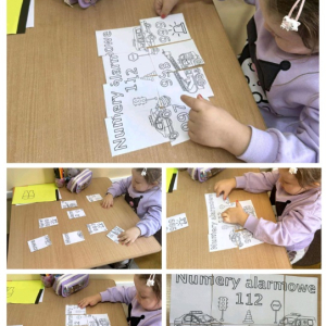 Odblaskowa rewalidacja w klasie 2 SP - kolaż zdjęć