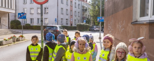 Odblaskowy spacer klasy 1a