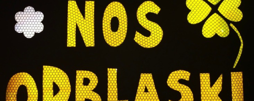 Plakaty promujące noszenie odblasków