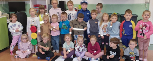 Klasa 1b z wizytą w Przedszkolu "Promyczek" w Tarnowie