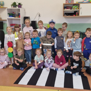 Klasa 1b z wizytą w Przedszkolu "Promyczek" w Tarnowie