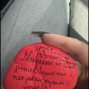 Odblaskowy kamyczek leci na Śląsk