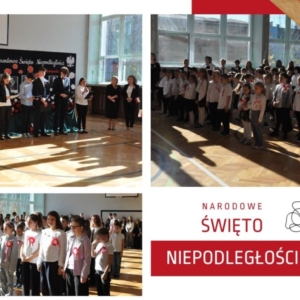 Akademia z okazji 11 Listopada - Narodowego Święta Niepodległości - kolaż zdjęć