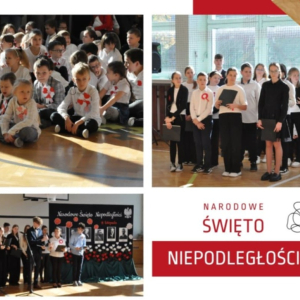 Akademia z okazji 11 Listopada - Narodowego Święta Niepodległości - kolaż zdjęć