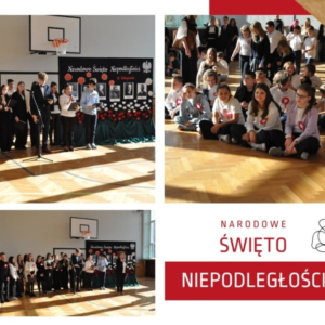 Akademia z okazji 11 Listopada - Narodowego Święta Niepodległości - kolaż zdjęć