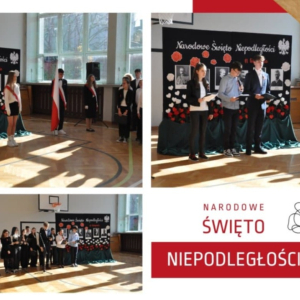 Akademia z okazji 11 Listopada - Narodowego Święta Niepodległości - kolaż zdjęć