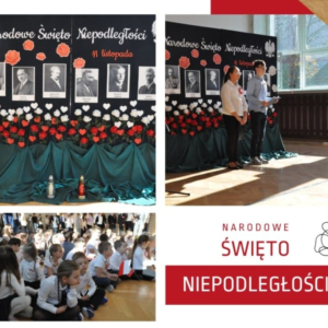 Akademia z okazji 11 Listopada - Narodowego Święta Niepodległości - kolaż zdjęć