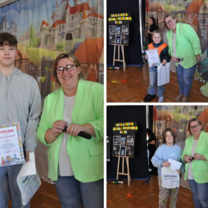 Podsumowanie Odblaskowej Szkoły - Edycja 2025 - kolaż zdjęć