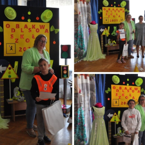 Podsumowanie Odblaskowej Szkoły - Edycja 2025 - kolaż zdjęć