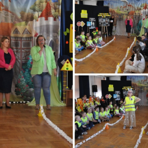 Podsumowanie Odblaskowej Szkoły - Edycja 2025 - kolaż zdjęć