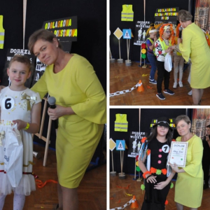 Podsumowanie Odblaskowej Szkoły - Edycja 2025 - kolaż zdjęć