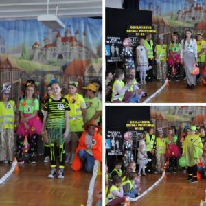 Podsumowanie Odblaskowej Szkoły - Edycja 2025 - kolaż zdjęć