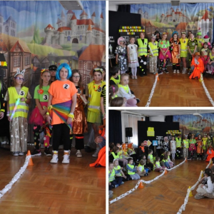 Podsumowanie Odblaskowej Szkoły - Edycja 2025 - kolaż zdjęć