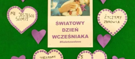 #fioletowelove -17 listopada - Światowy Dzień Wcześniaka - relacja z obchodów