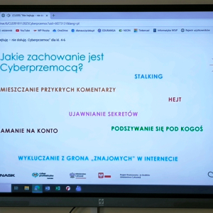 Cyberlekcja w klasie 5
