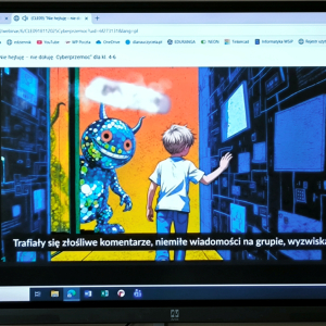 Cyberlekcja w klasie 5