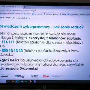 Cyberlekcja w klasie 5