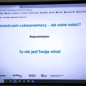 Cyberlekcja w klasie 5