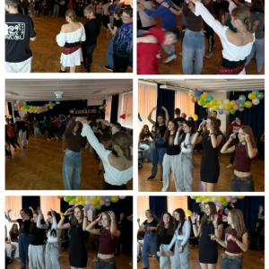 Andrzejki szkolne 2025 - kolaż zdjęć