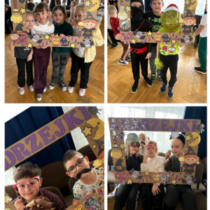 Andrzejki klas 1-3 - kolaż zdjęć