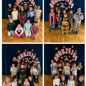 Andrzejki klas 1-3 - kolaż zdjęć