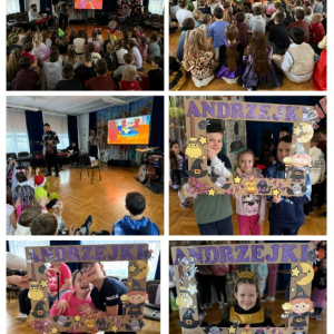 Andrzejki klas 1-3 - kolaż zdjęć