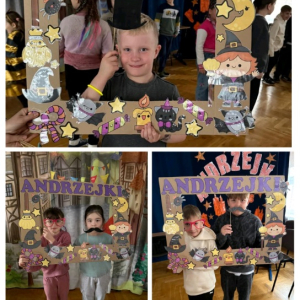 Andrzejki klas 1-3 - kolaż zdjęć