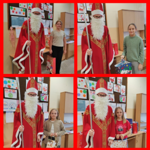 Mikołajki w klasie 4- kolaż zdjęć