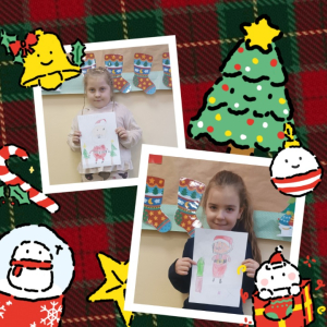 Mikołajkowe prace plastyczne dzieci na świetlicy szkolnej II - kolaż zdjęć