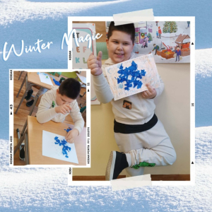 Zimowy czas na świetlicy szkolnej