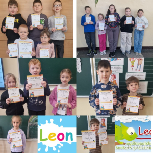 Nagrodzeni uczniowie w ramach konkursu LEON