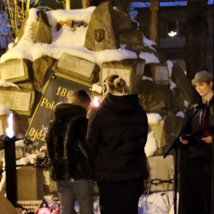 163 rocznica wybuchu powstania styczniowego - uroczystości na Starym Cmentarzu w Tarnowie