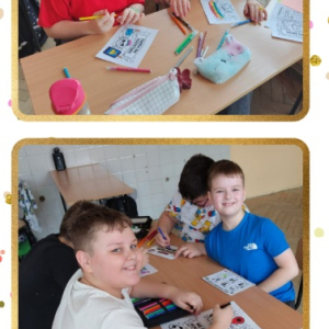 Dzień Bezpiecznego Internetu 2026 w naszej szkole - kolaż zdjęć