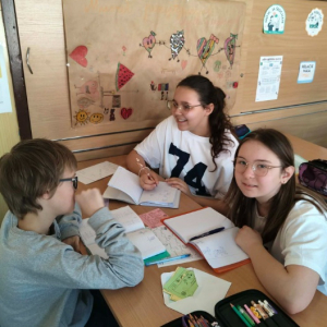 Dzień liczby Pi - uczniowie podczas zajęć