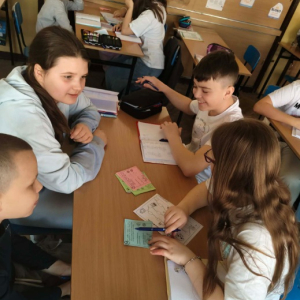 Dzień liczby Pi - uczniowie podczas zajęć