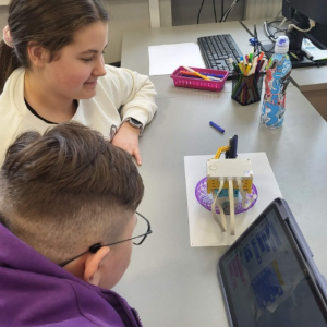 Klasa 5a na zajęciach w Bibliotece Pedagogicznej w Tarnowie